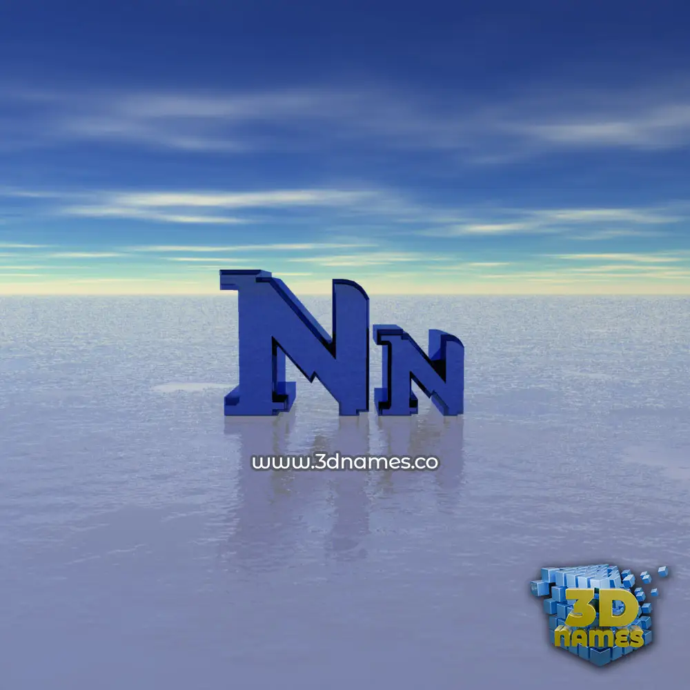 nn in Horizon style - 3D name wallpaper