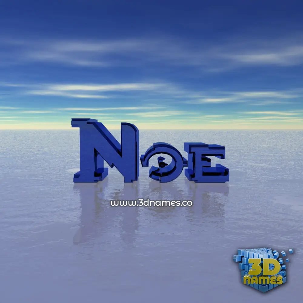 noe in Horizon style - 3D name wallpaper
