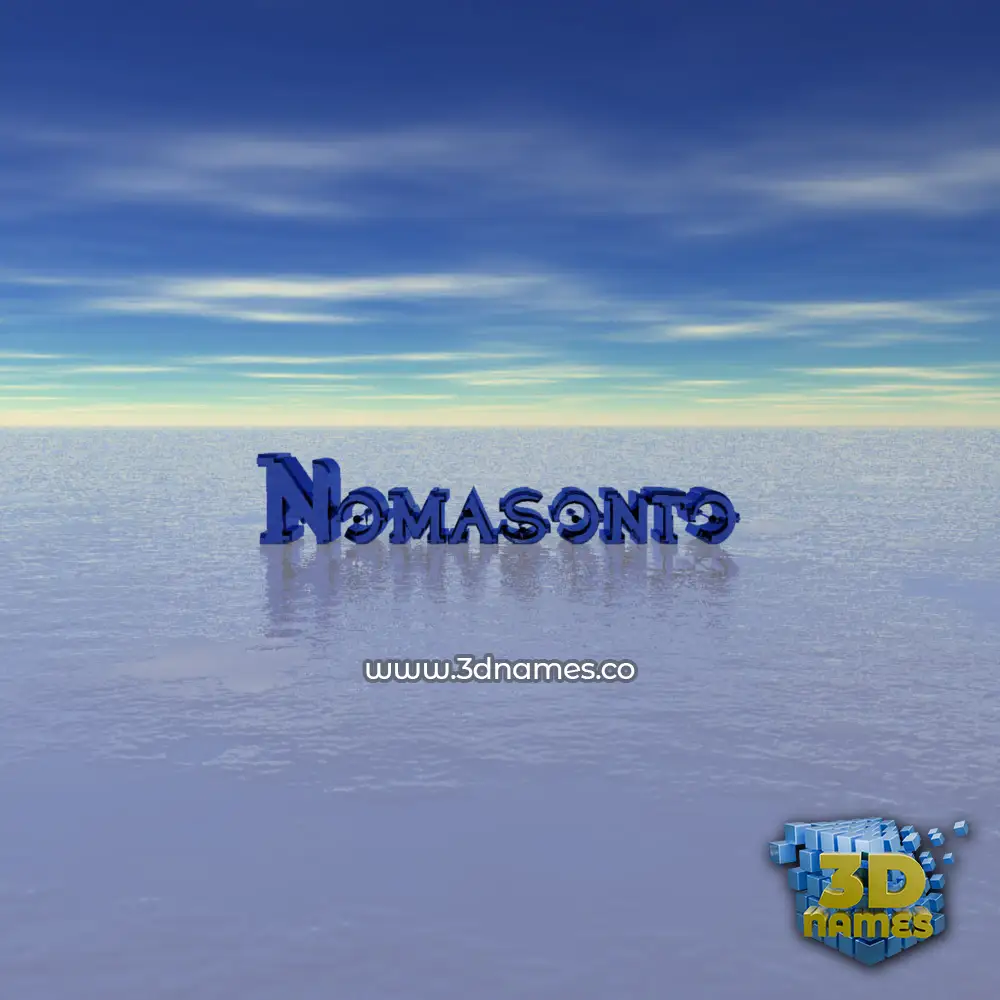 nomasonto in Horizon style - 3D name wallpaper
