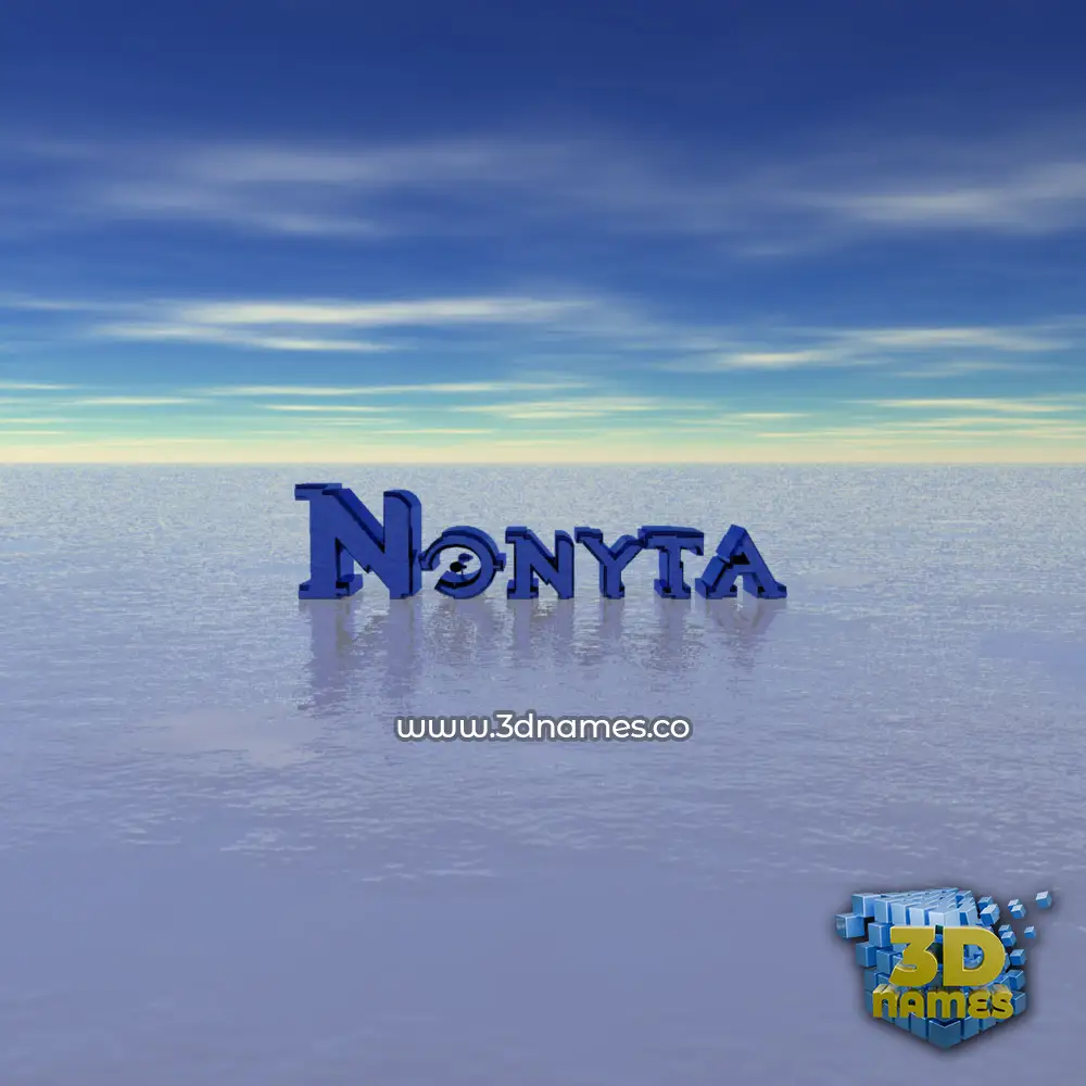 nonyta in Horizon style - 3D name wallpaper