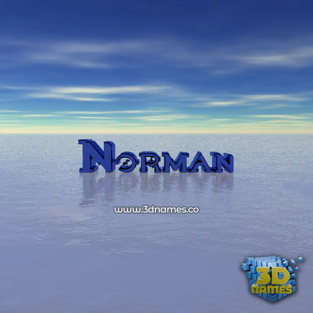 norman in Horizon style - 3D name wallpaper