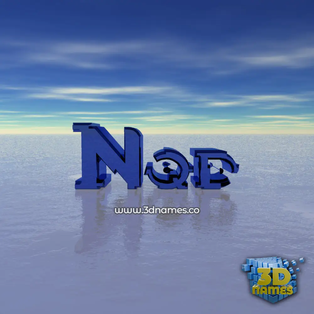 nqd in Horizon style - 3D name wallpaper