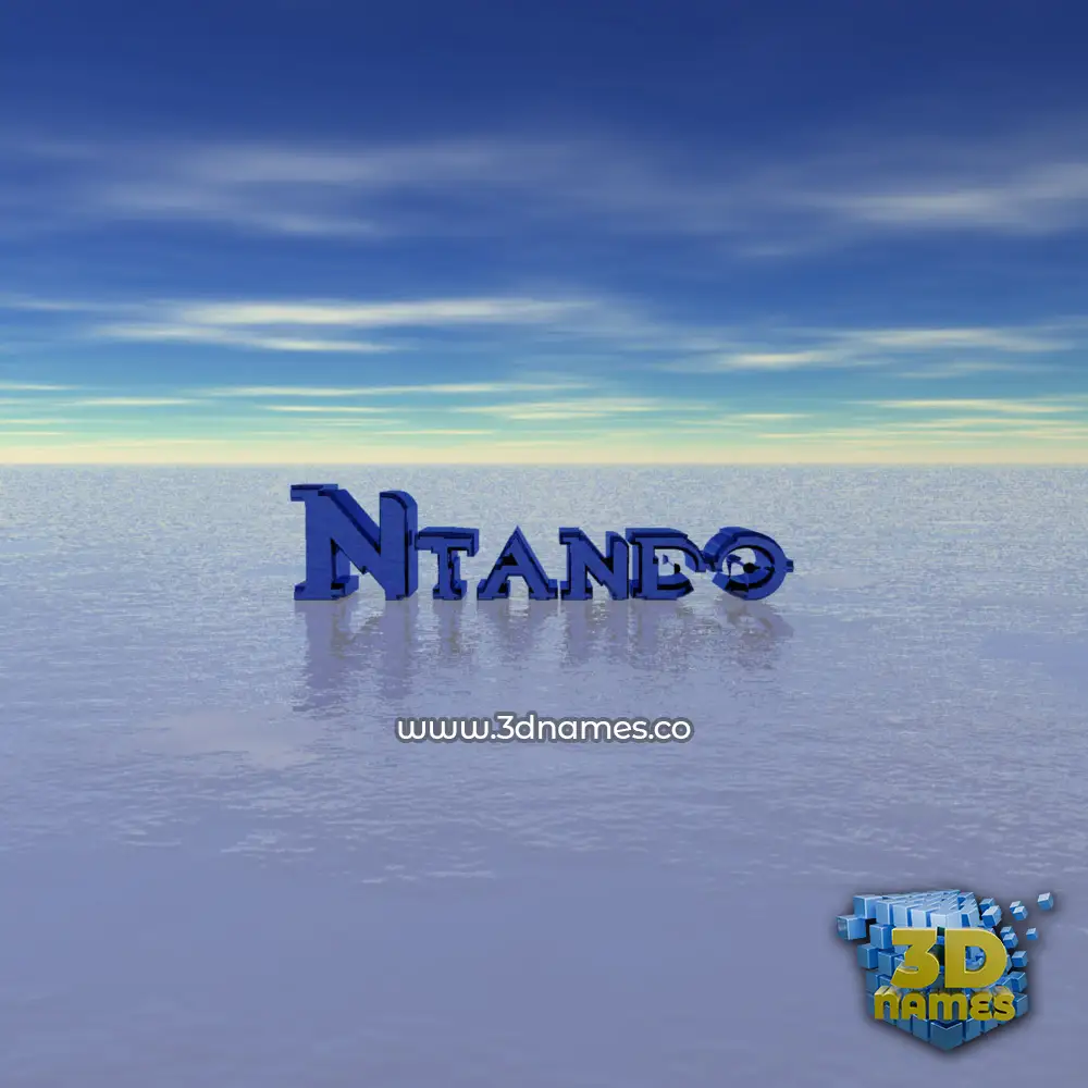 ntando in Horizon style - 3D name wallpaper
