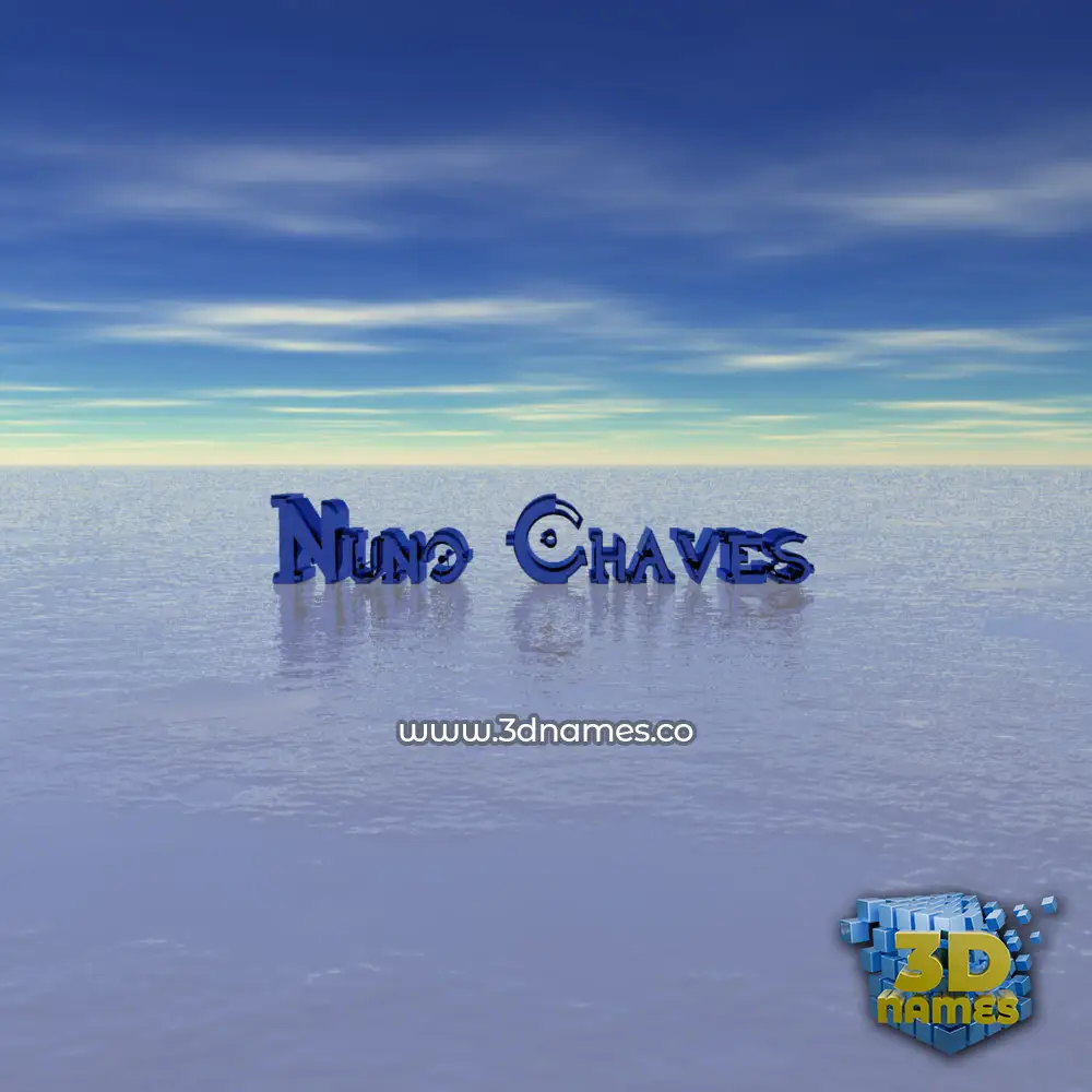 nuno chaves in Horizon style - 3D name wallpaper