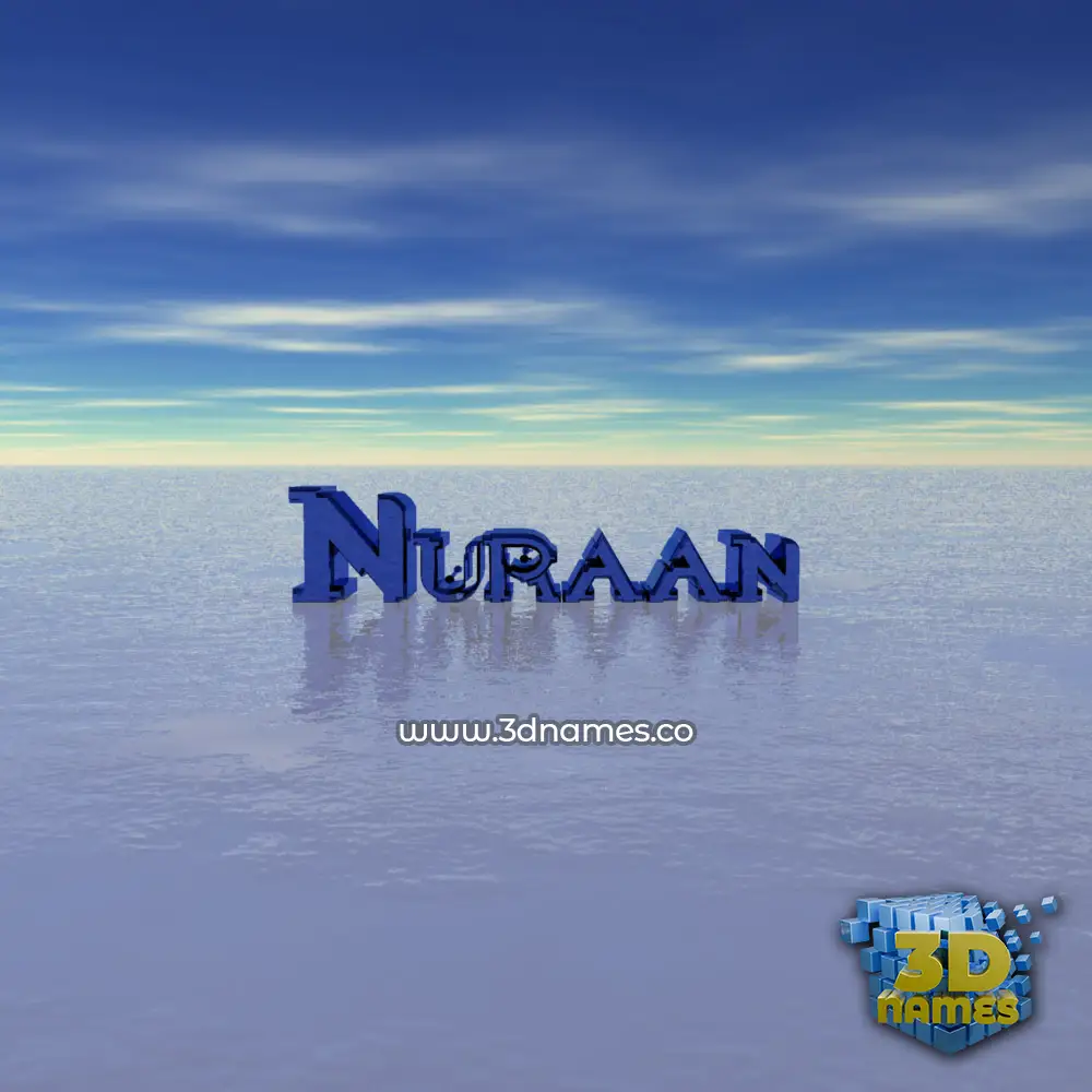 nuraan in Horizon style - 3D name wallpaper