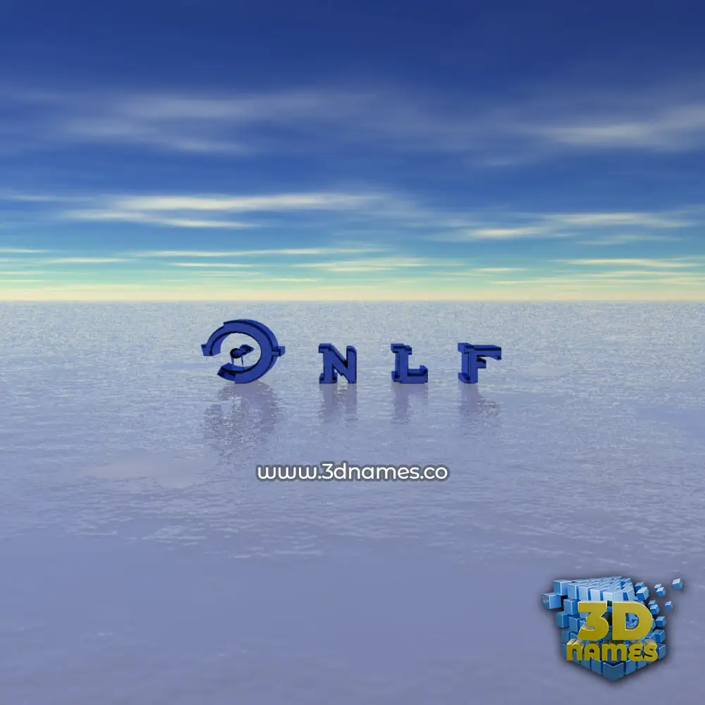 o n l f in Horizon style - 3D name wallpaper