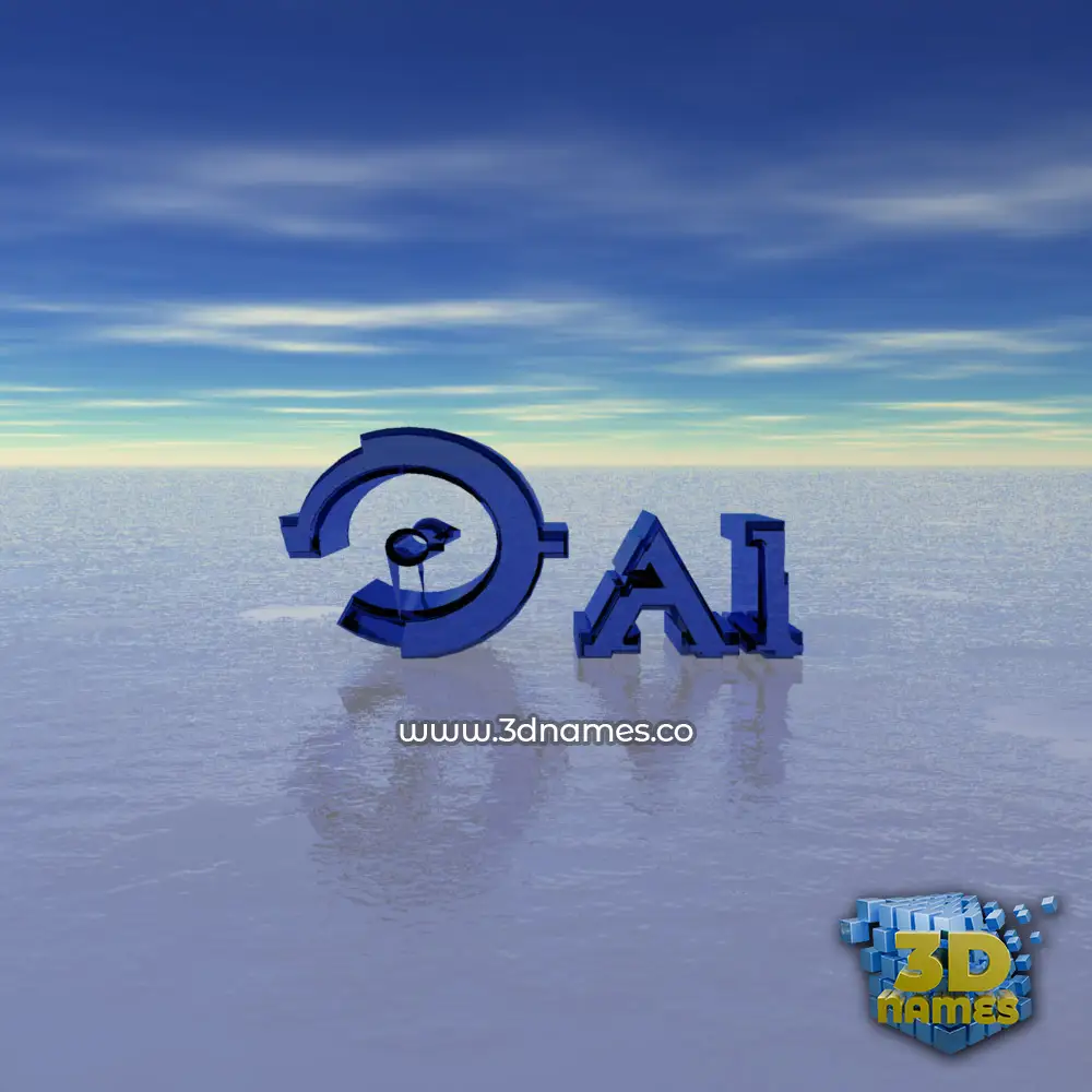 oai in Horizon style - 3D name wallpaper