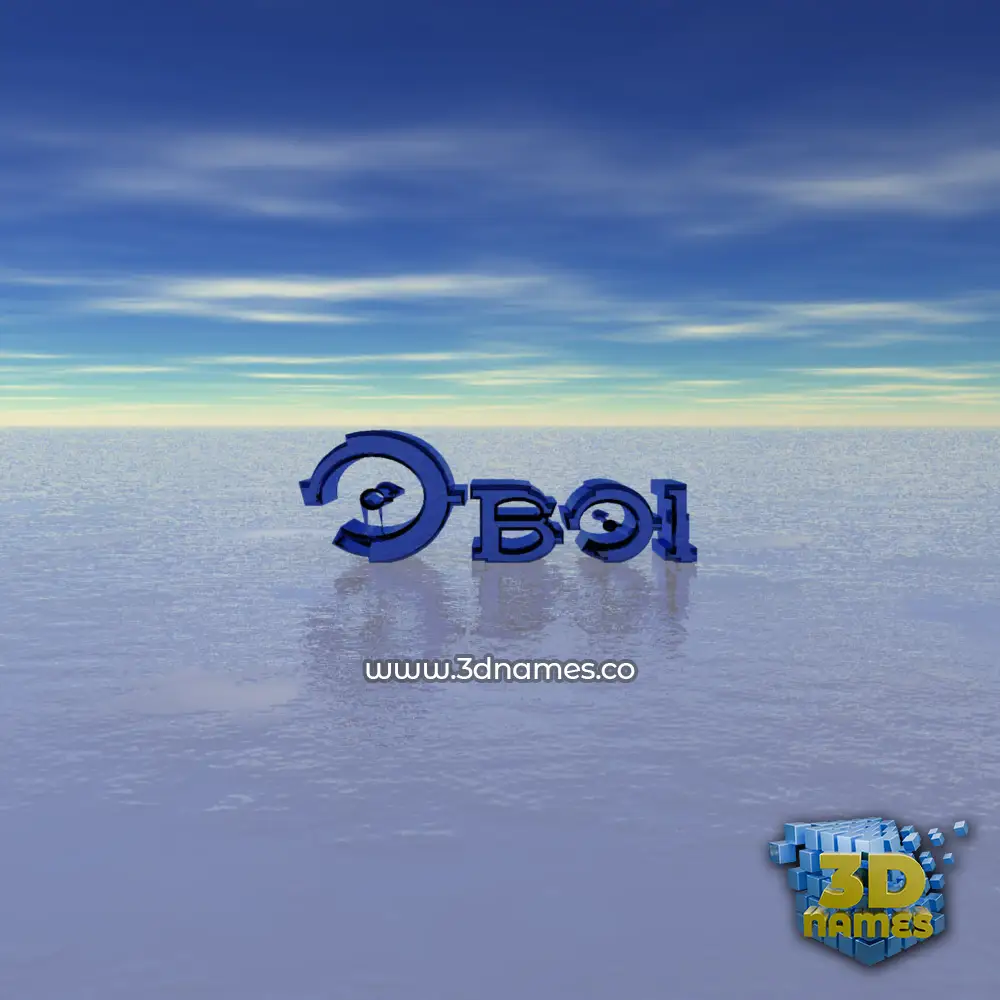 oboi in Horizon style - 3D name wallpaper