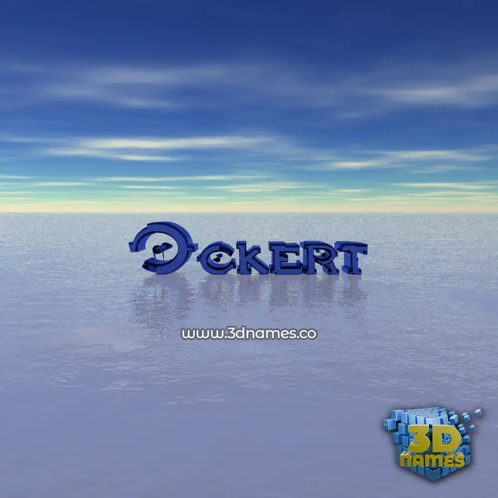 ockert in Horizon style - 3D name wallpaper
