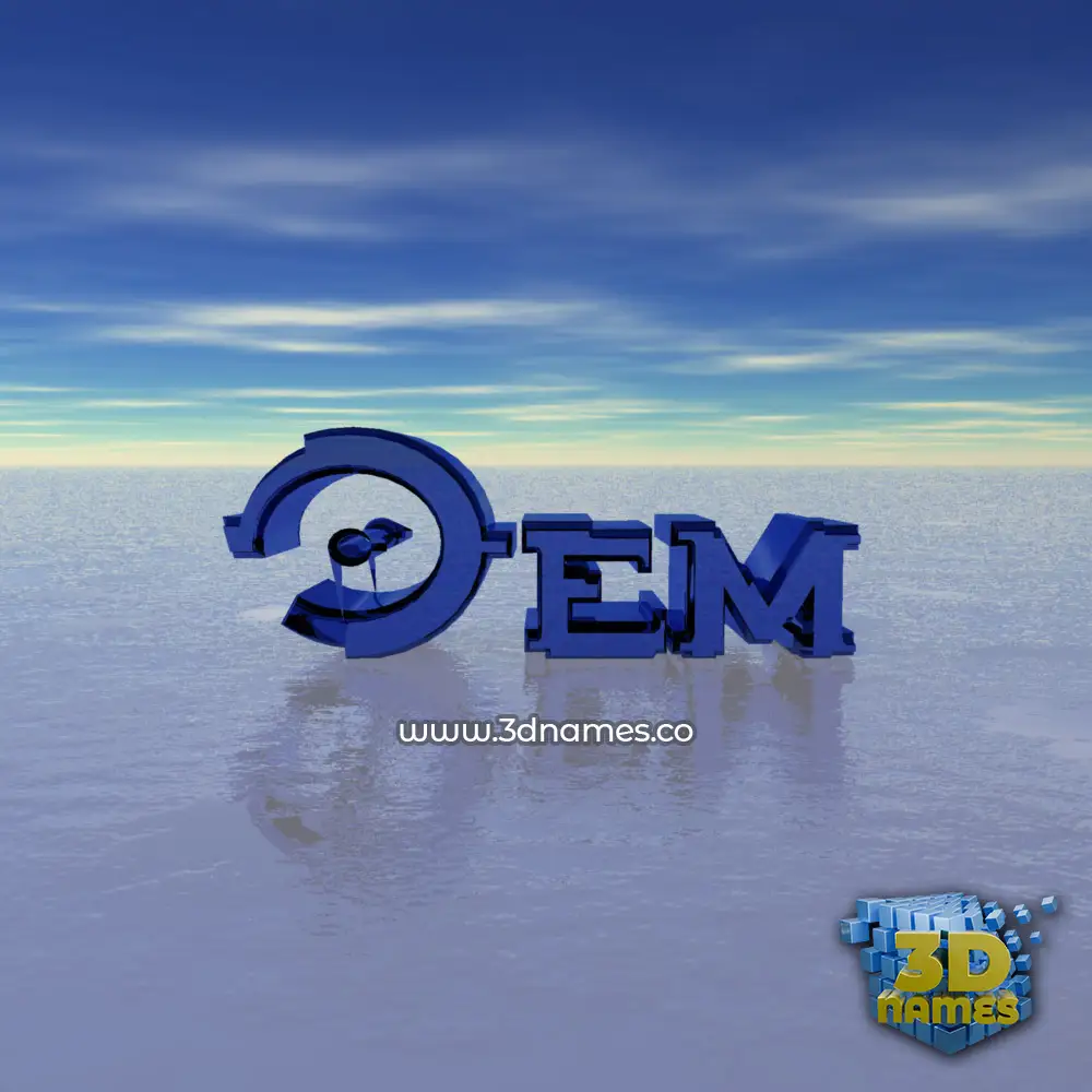 oem in Horizon style - 3D name wallpaper
