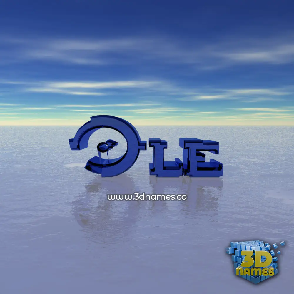 ole in Horizon style - 3D name wallpaper