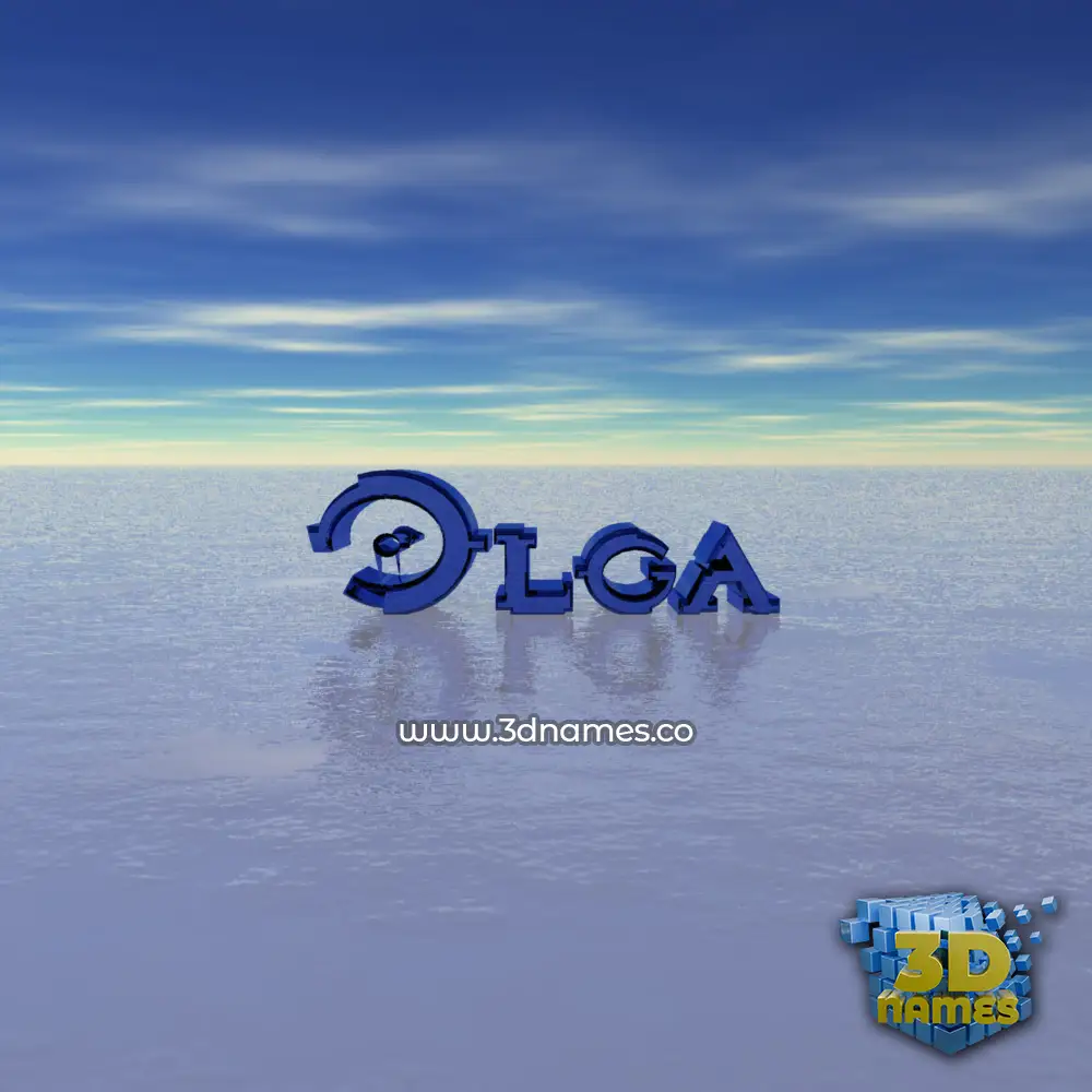 olga in Horizon style - 3D name wallpaper