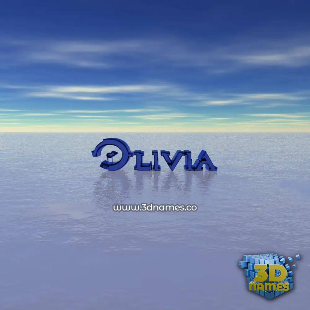 olivia in Horizon style - 3D name wallpaper