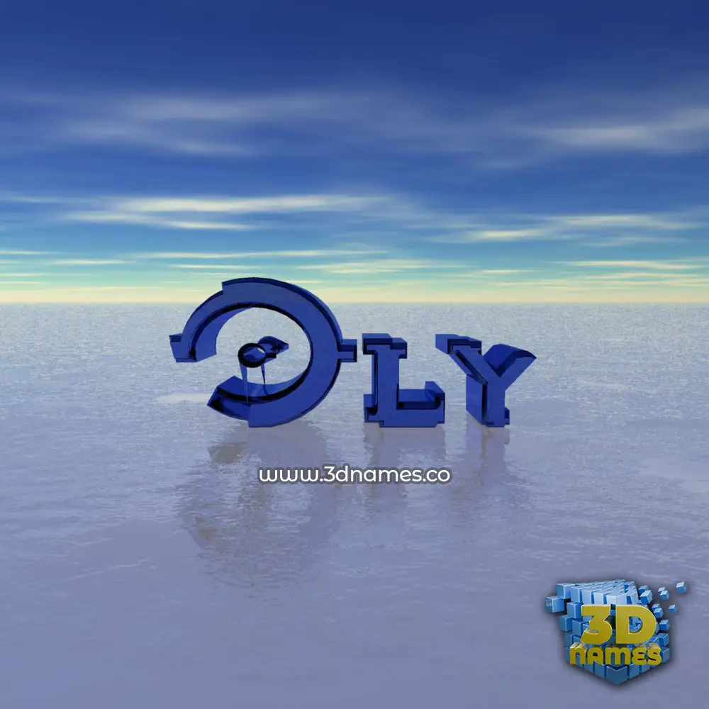 oly in Horizon style - 3D name wallpaper