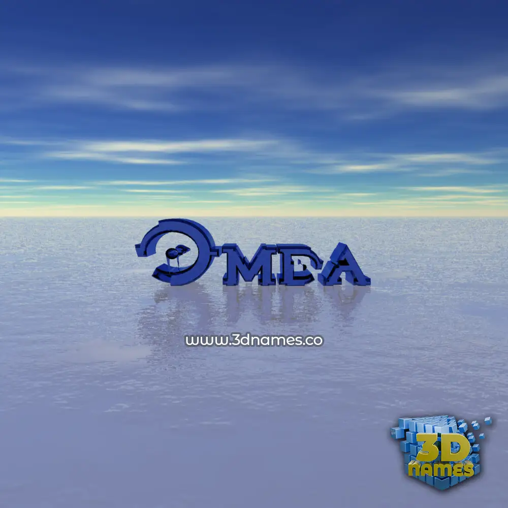 omda in Horizon style - 3D name wallpaper