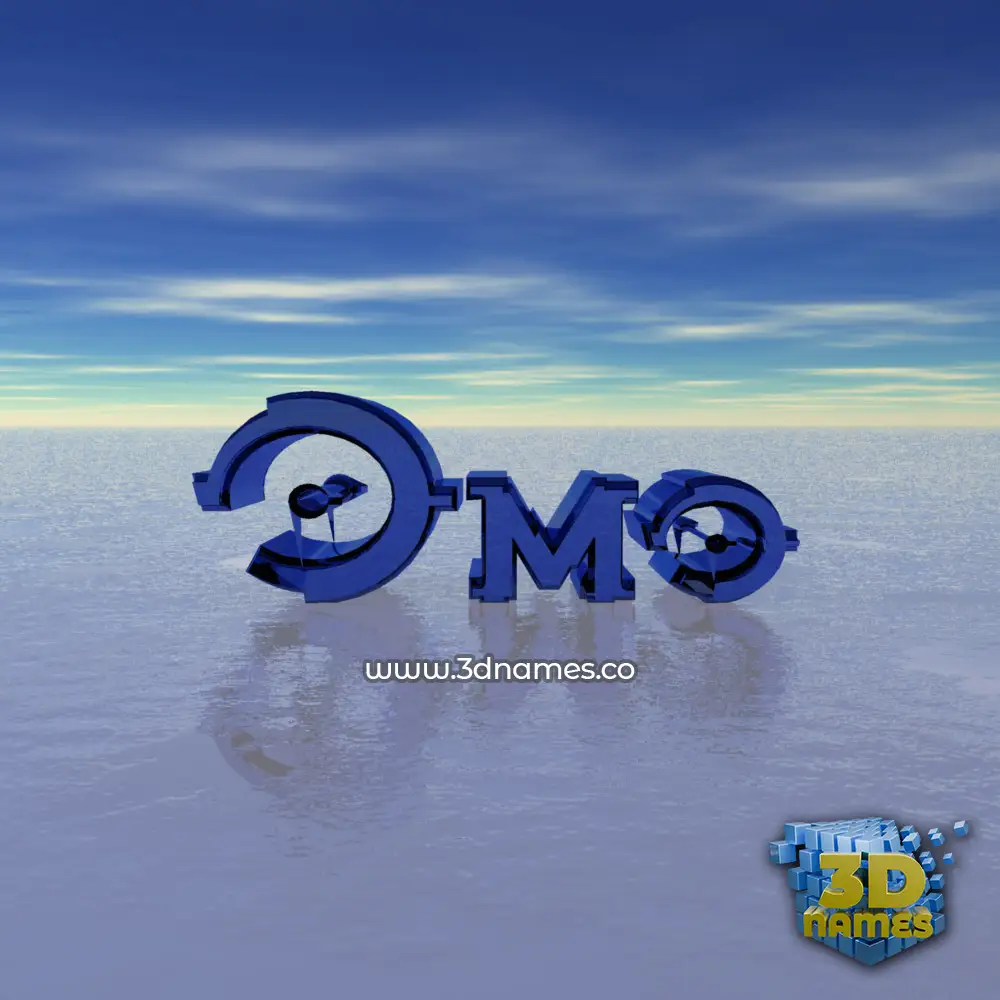 omo in Horizon style - 3D name wallpaper