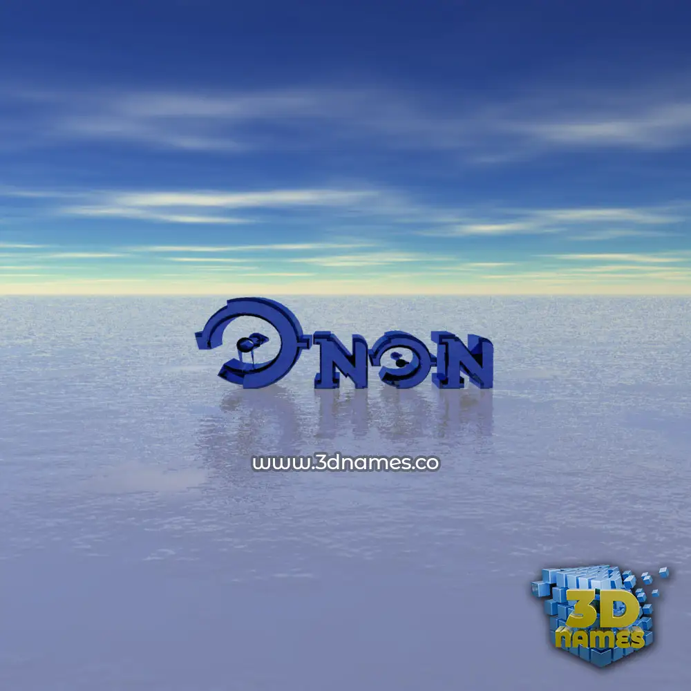 onon in Horizon style - 3D name wallpaper