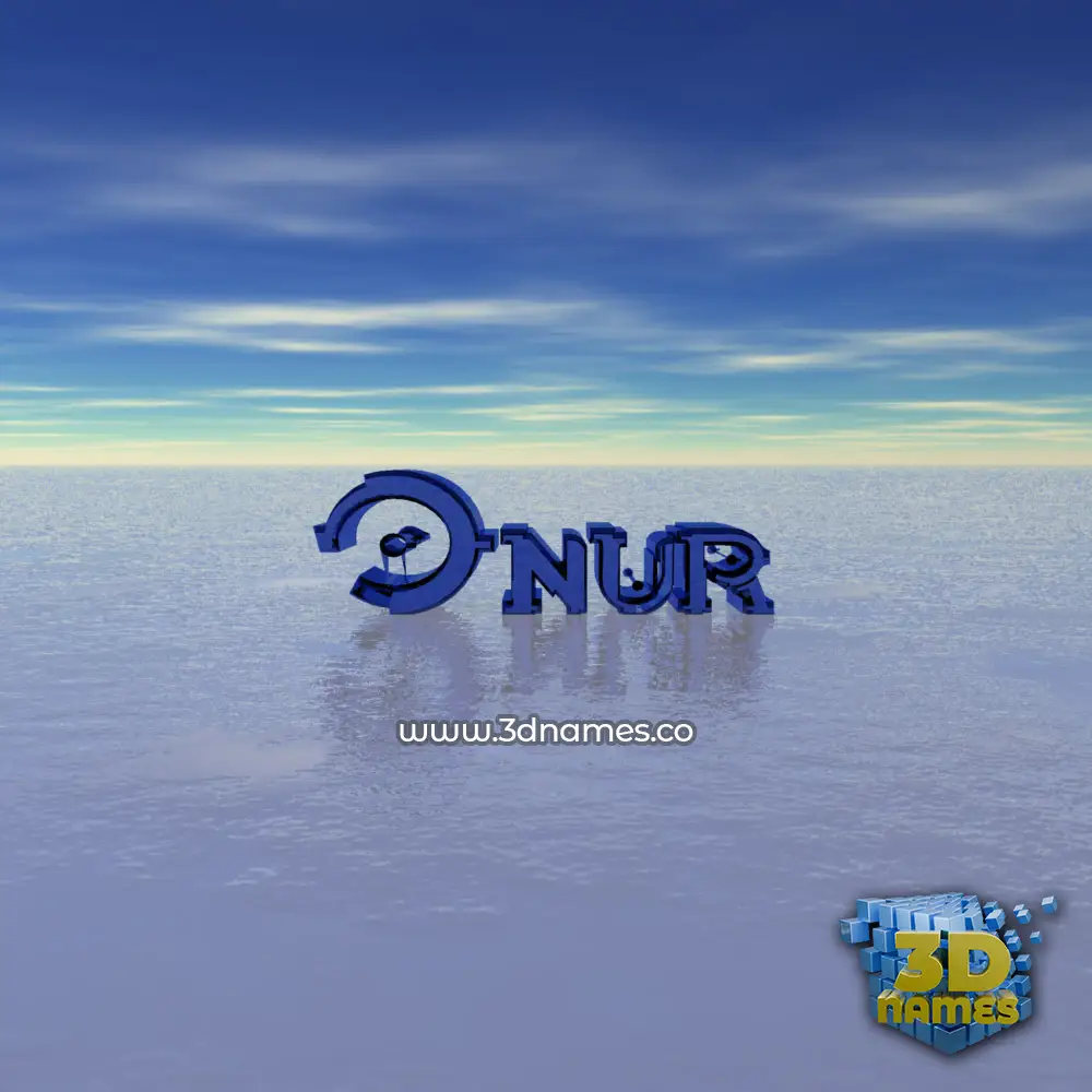 onur in Horizon style - 3D name wallpaper
