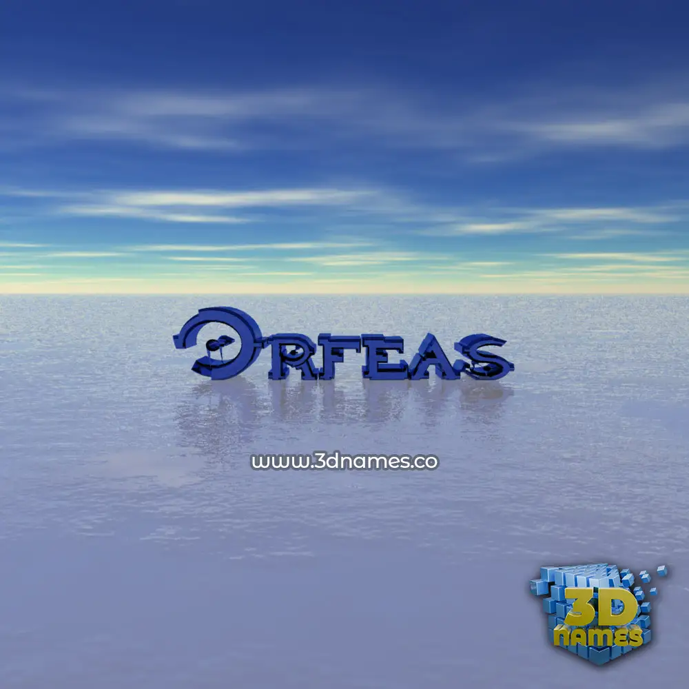 orfeas in Horizon style - 3D name wallpaper