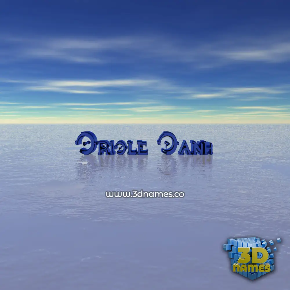 oriole oanh in Horizon style - 3D name wallpaper