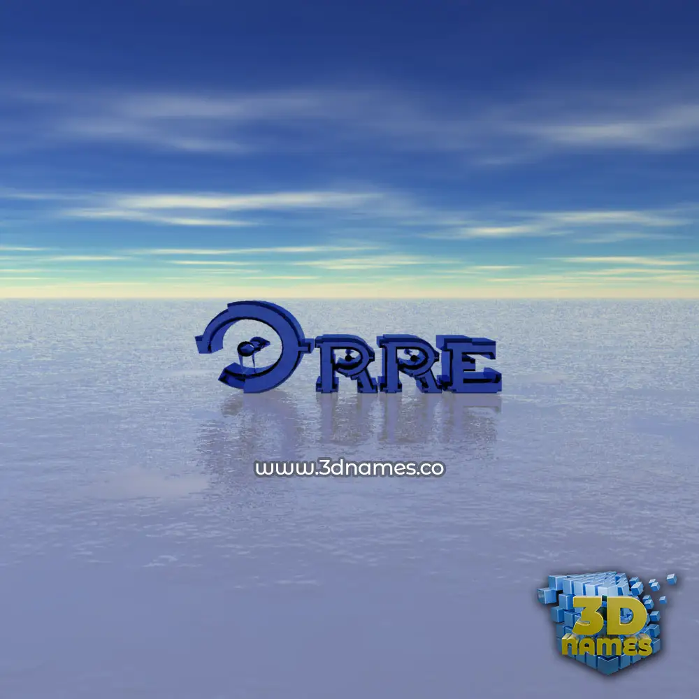 orre in Horizon style - 3D name wallpaper