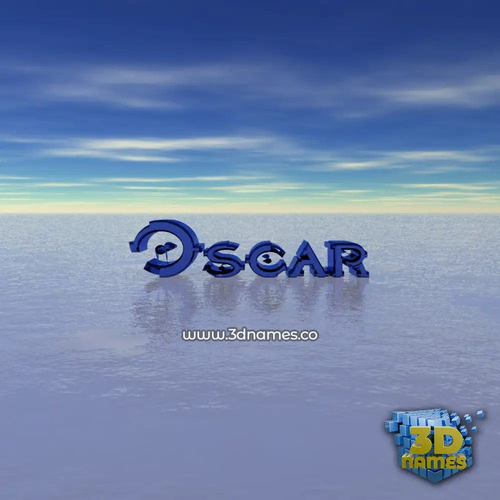 oscar in Horizon style - 3D name wallpaper