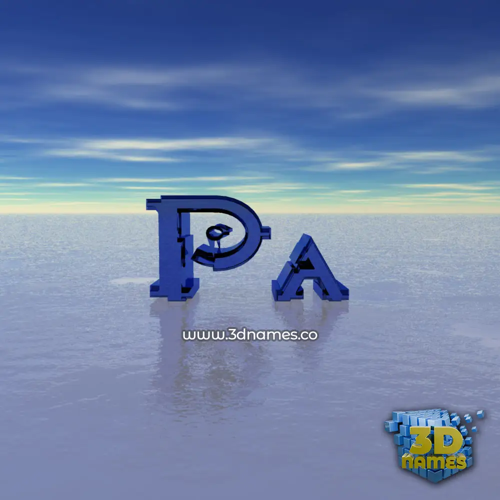 pa in Horizon style - 3D name wallpaper