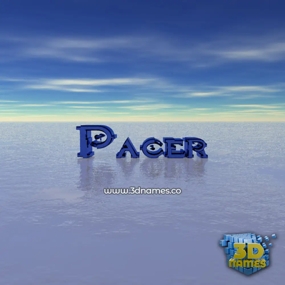 pacer in Horizon style - 3D name wallpaper