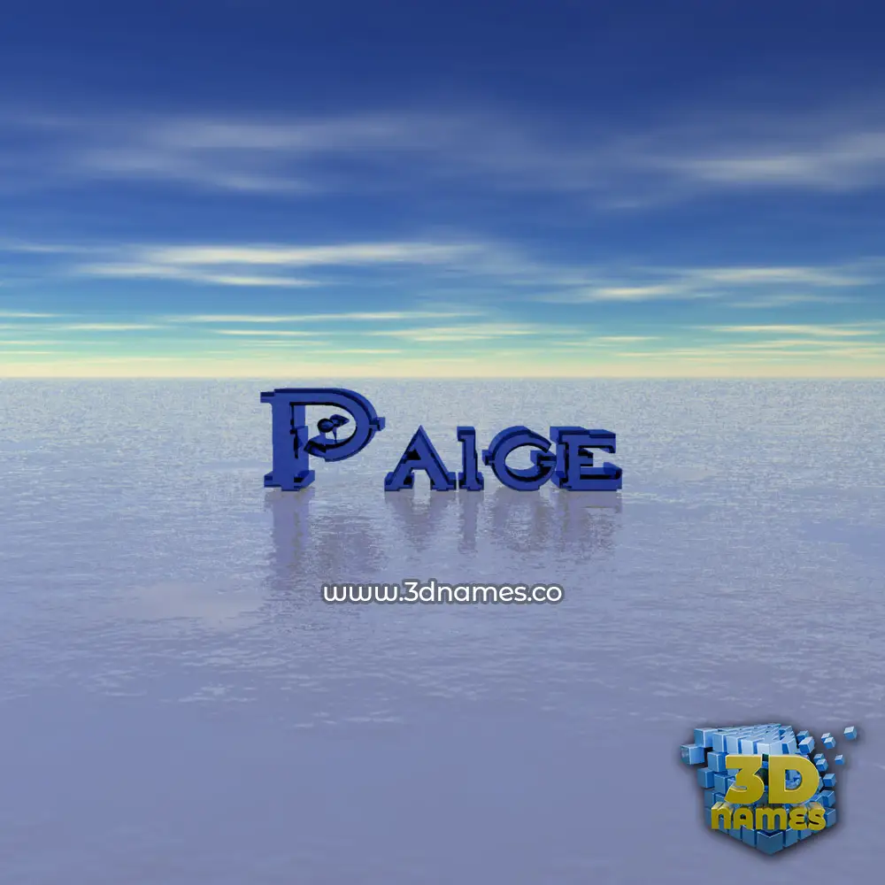 paige in Horizon style - 3D name wallpaper