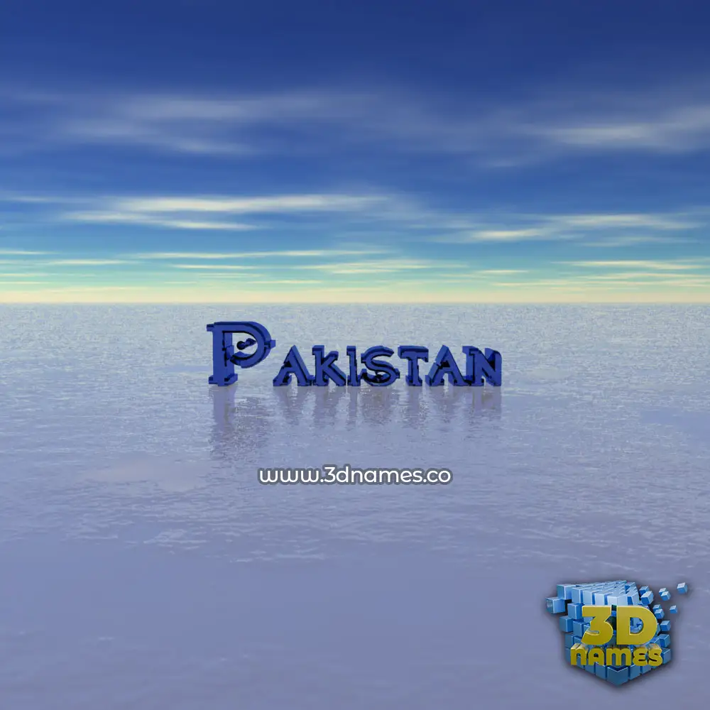 pakistan in Horizon style - 3D name wallpaper