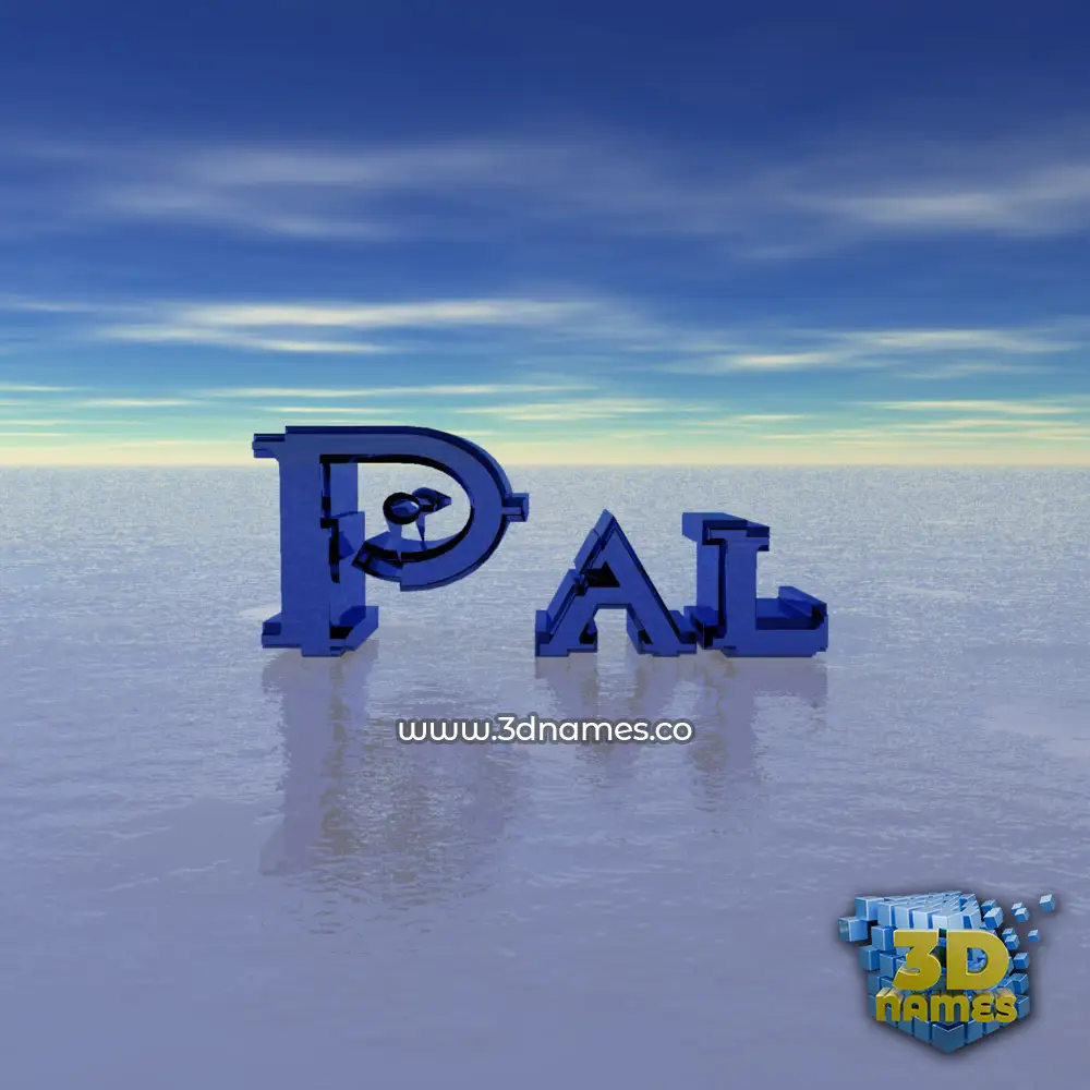 pal in Horizon style - 3D name wallpaper
