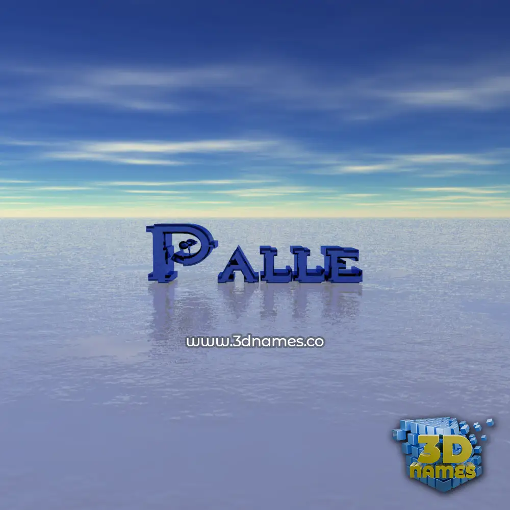 palle in Horizon style - 3D name wallpaper