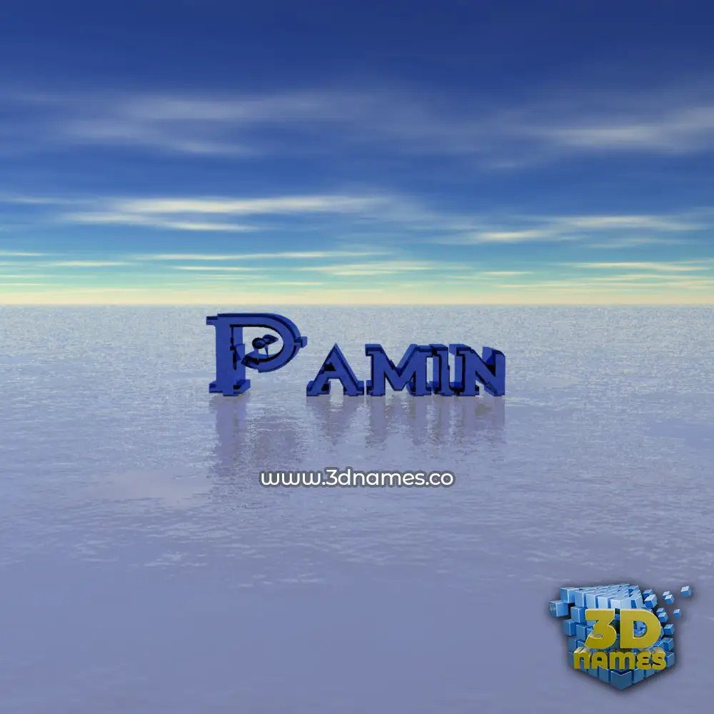 pamin in Horizon style - 3D name wallpaper