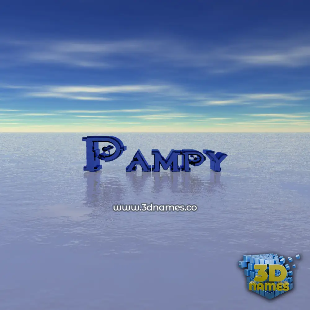 pampy in Horizon style - 3D name wallpaper
