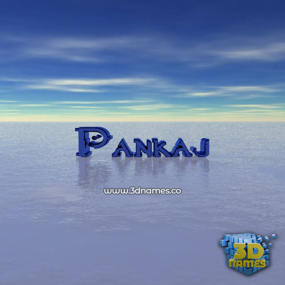 pankaj in Horizon style - 3D name wallpaper