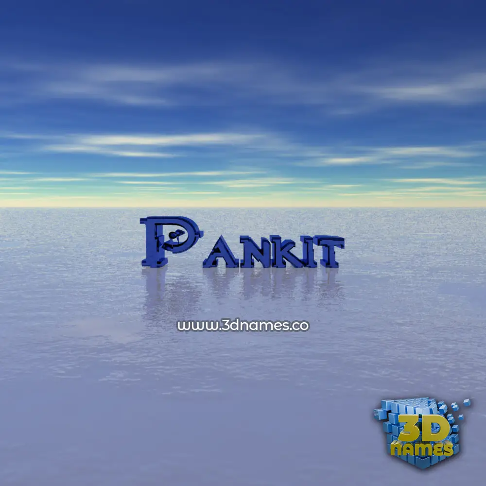 pankit in Horizon style - 3D name wallpaper