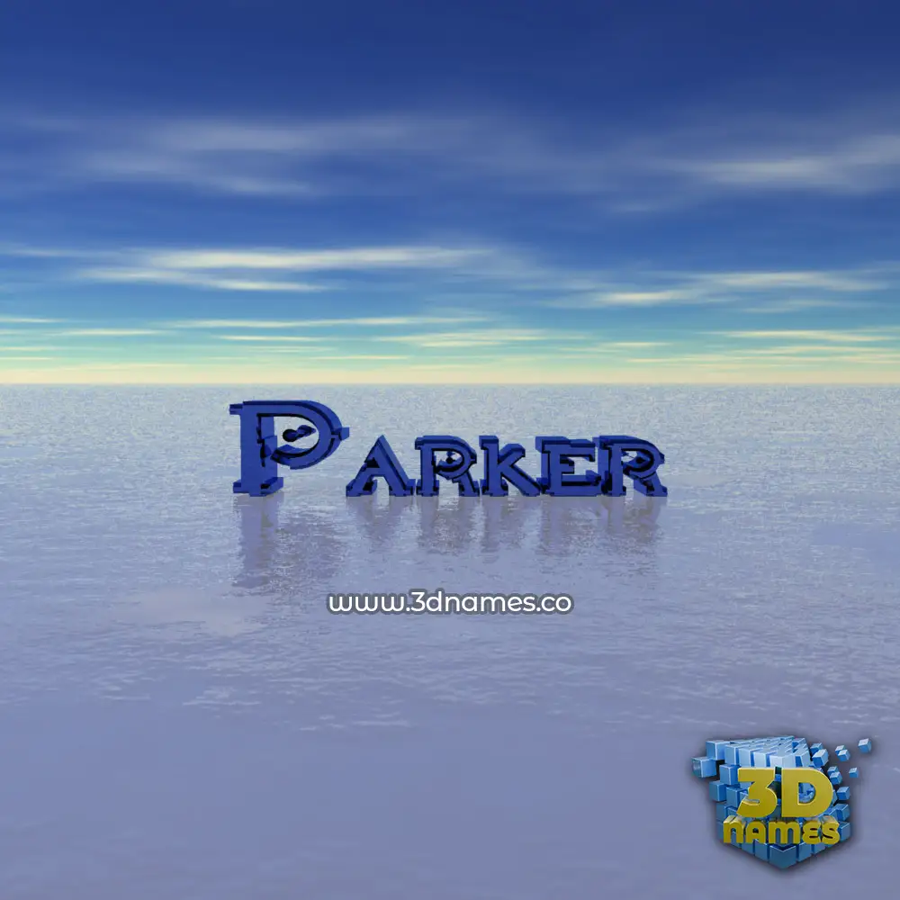parker in Horizon style - 3D name wallpaper