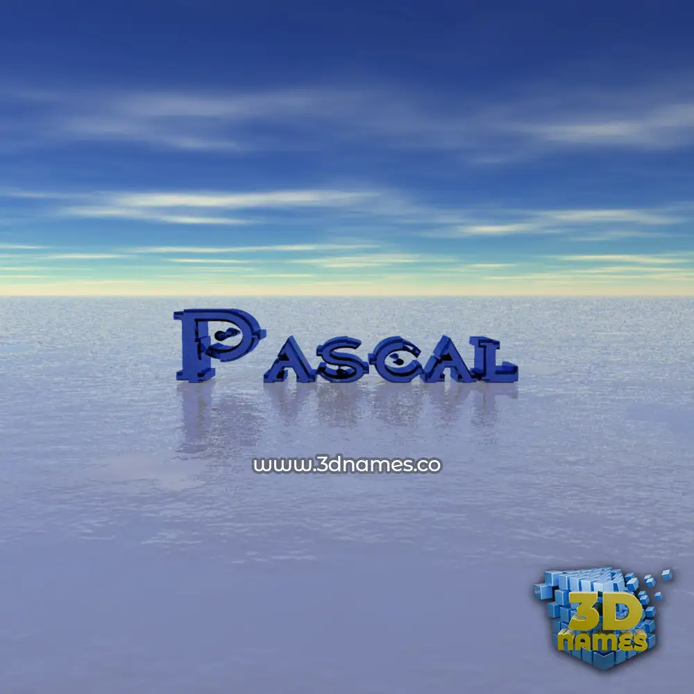 pascal in Horizon style - 3D name wallpaper
