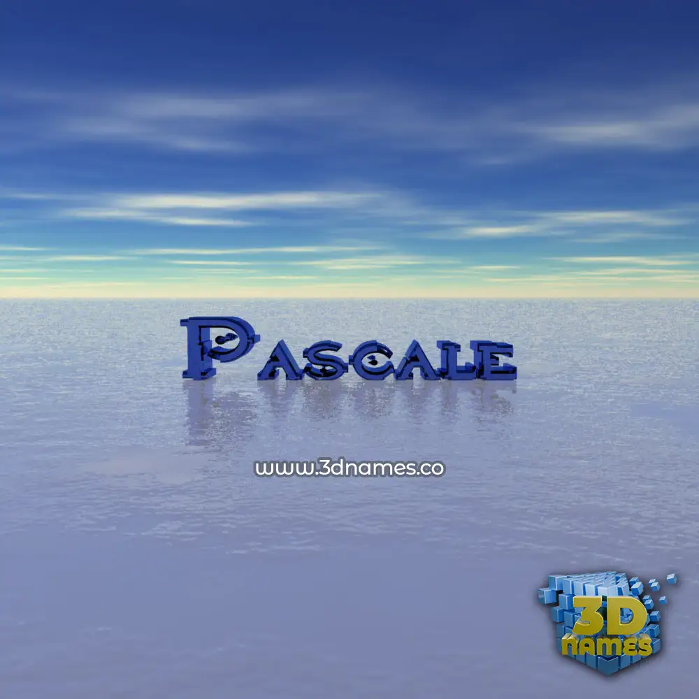 pascale in Horizon style - 3D name wallpaper