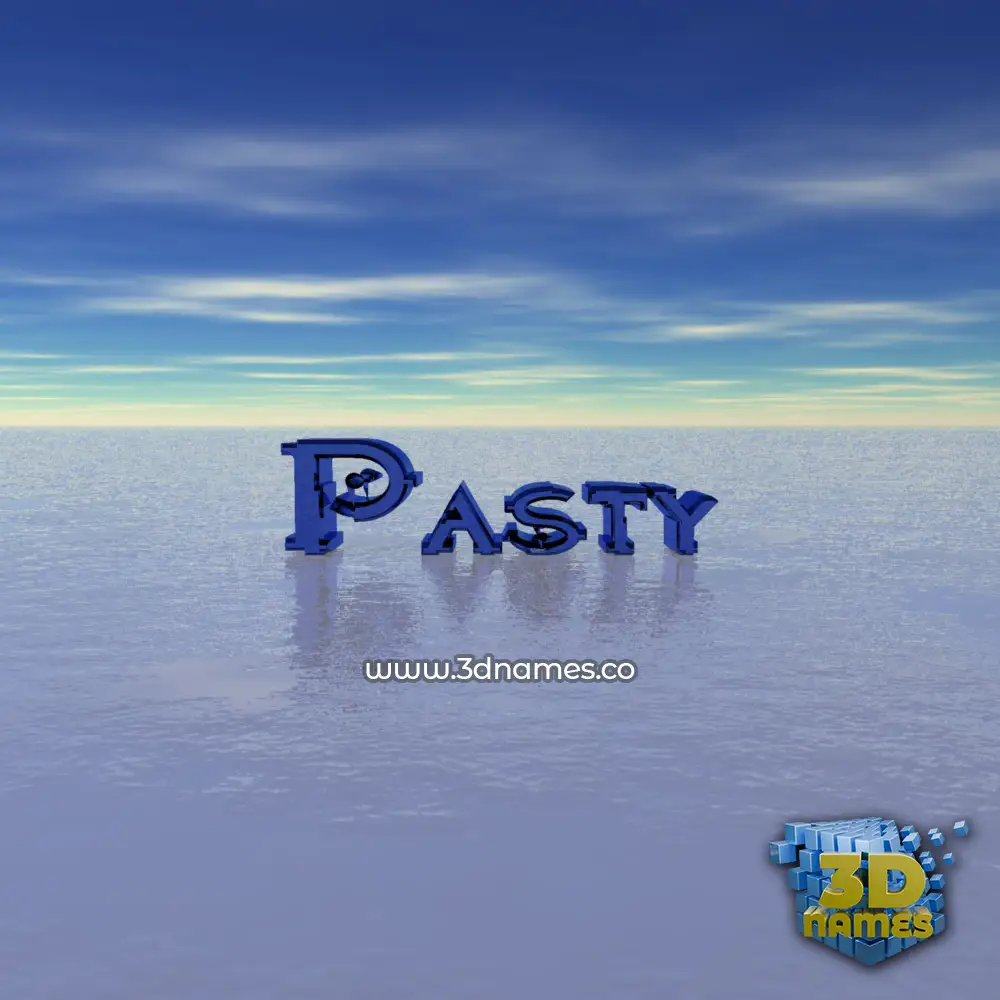 pasty in Horizon style - 3D name wallpaper