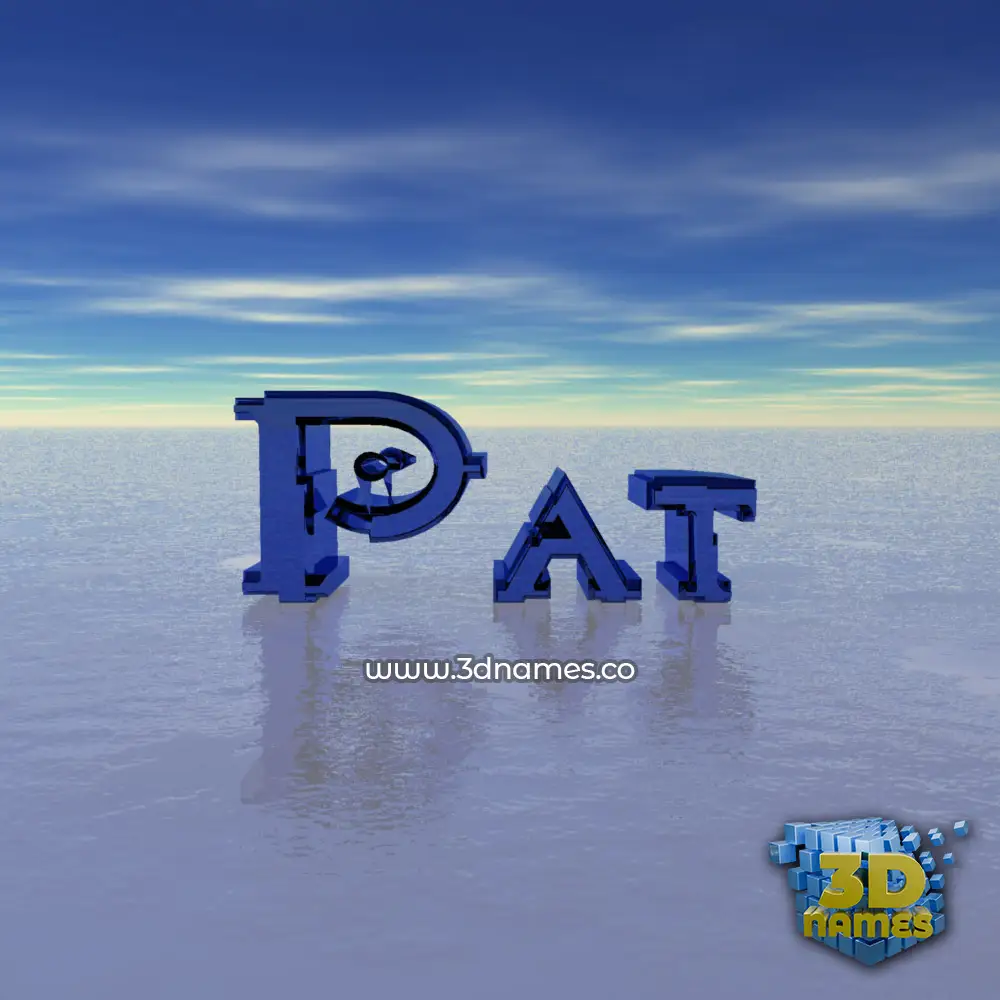 pat in Horizon style - 3D name wallpaper