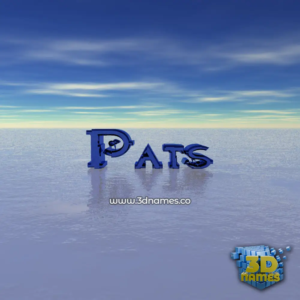 pats in Horizon style - 3D name wallpaper