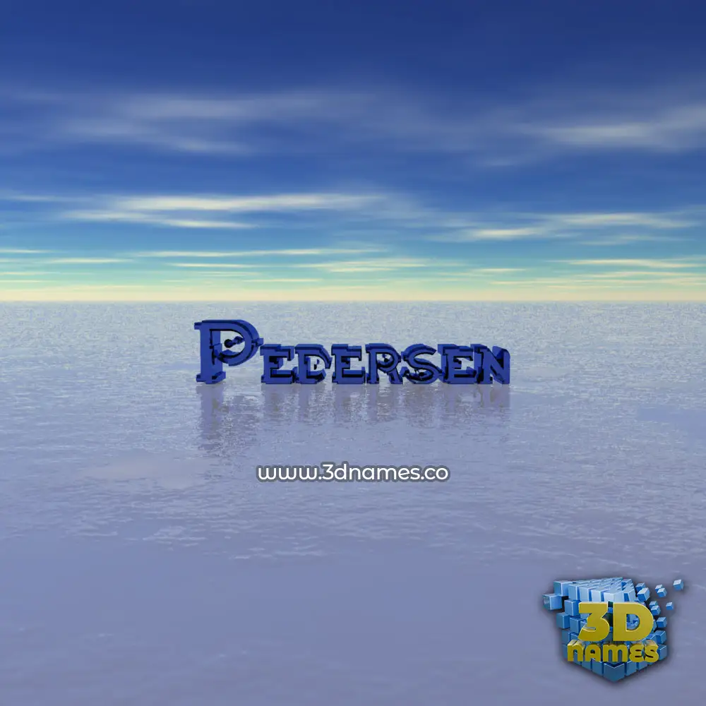 pedersen in Horizon style - 3D name wallpaper