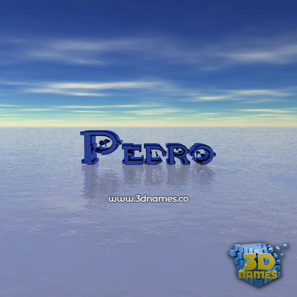pedro in Horizon style - 3D name wallpaper