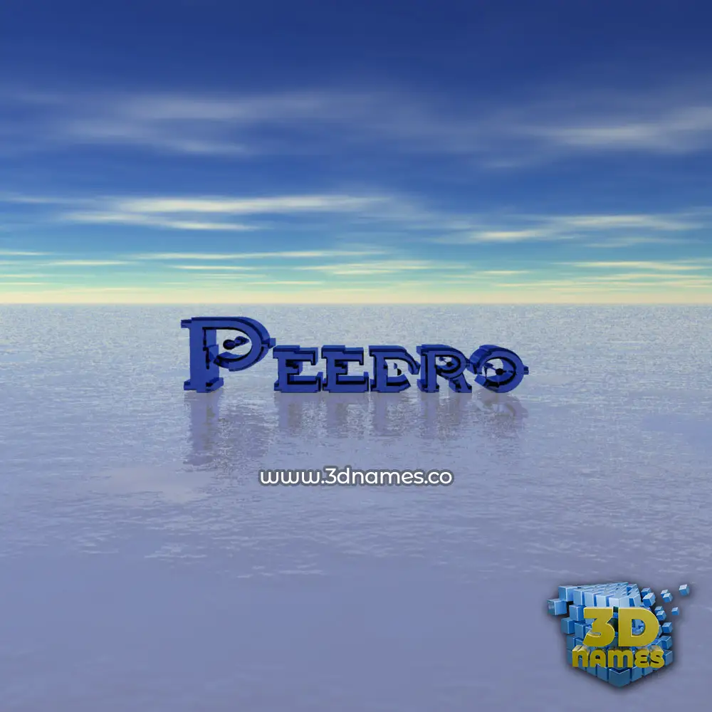 peedro in Horizon style - 3D name wallpaper