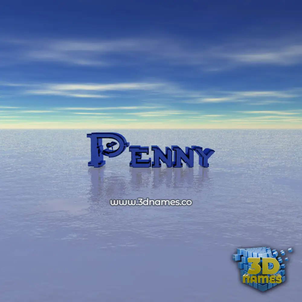 penny in Horizon style - 3D name wallpaper