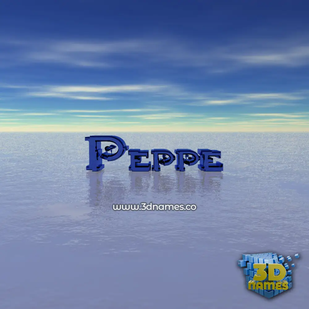 peppe in Horizon style - 3D name wallpaper