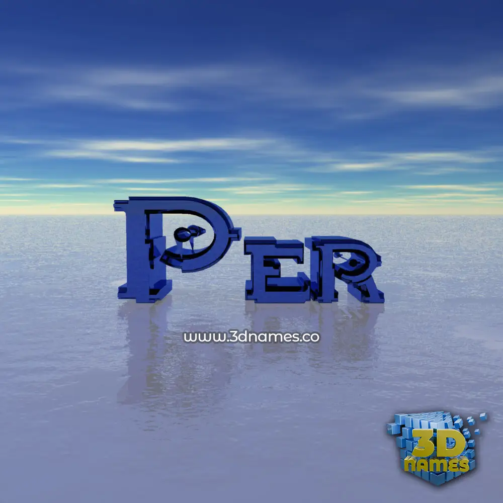 per in Horizon style - 3D name wallpaper