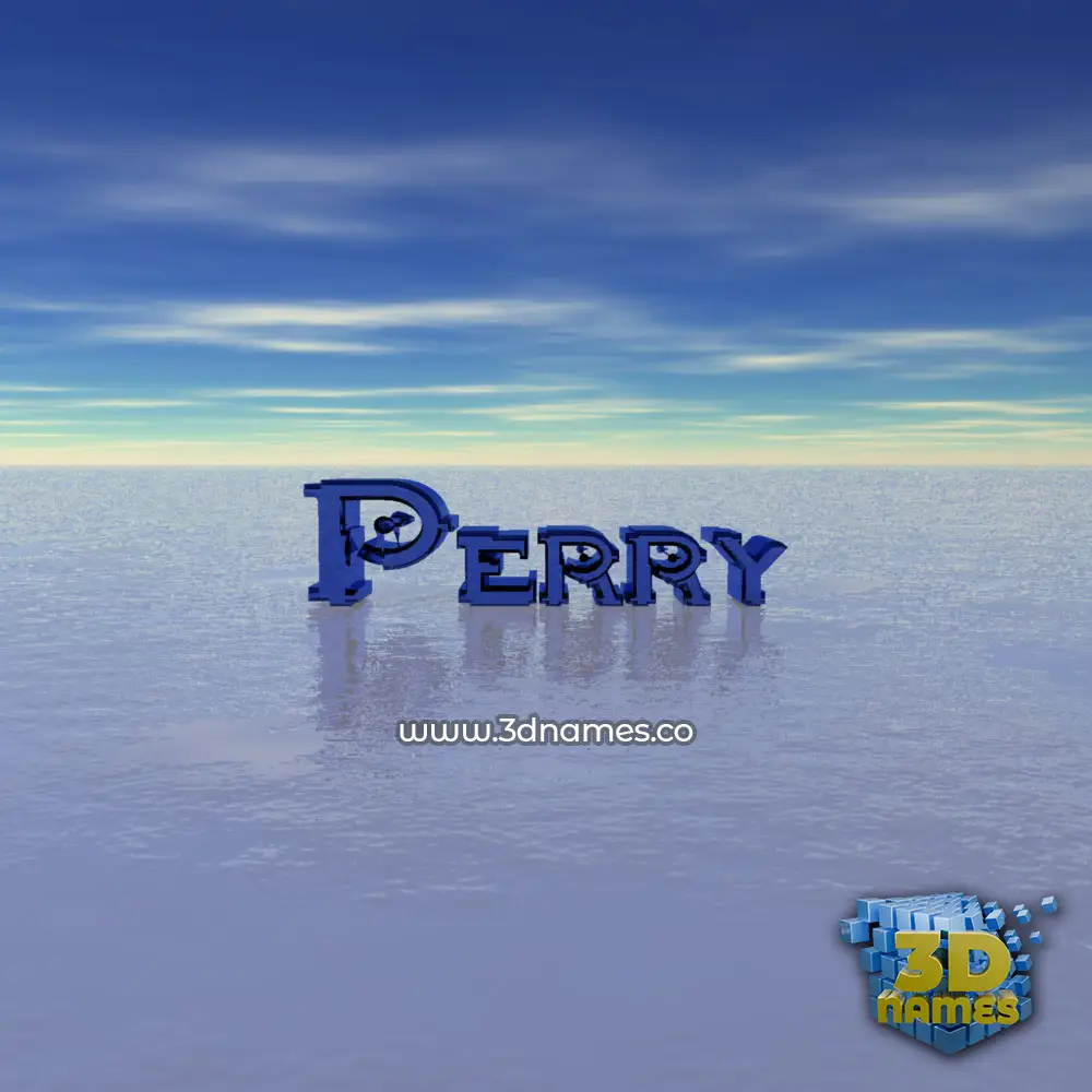 perry in Horizon style - 3D name wallpaper