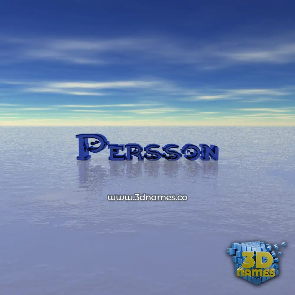 persson in Horizon style - 3D name wallpaper